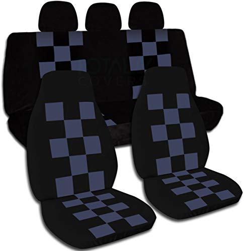 Black and Blue Gray Checkers