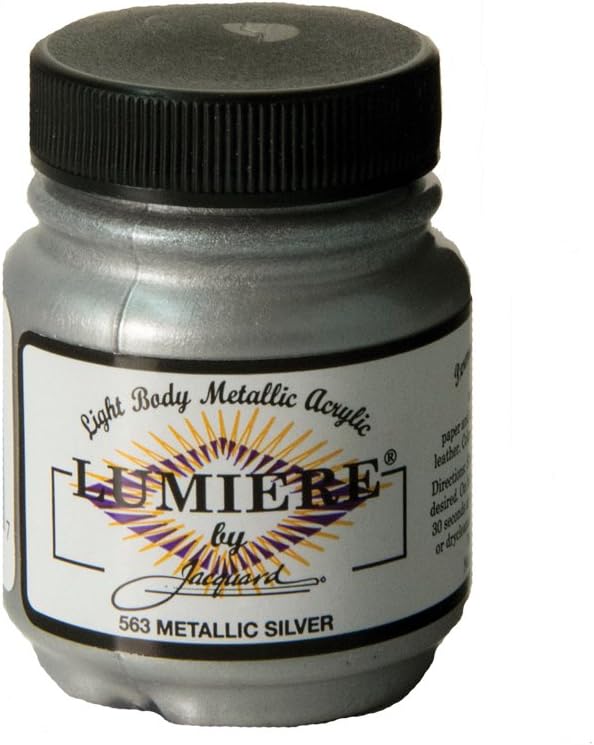 JACQUARD Lumiere Metallic Fabric Paint - 2.25 fl oz (66ml) - Premium Textile Paint for DIY Crafts, Clothing & Home Decor - Perfect for Silk, Cotton & Canvas Projects