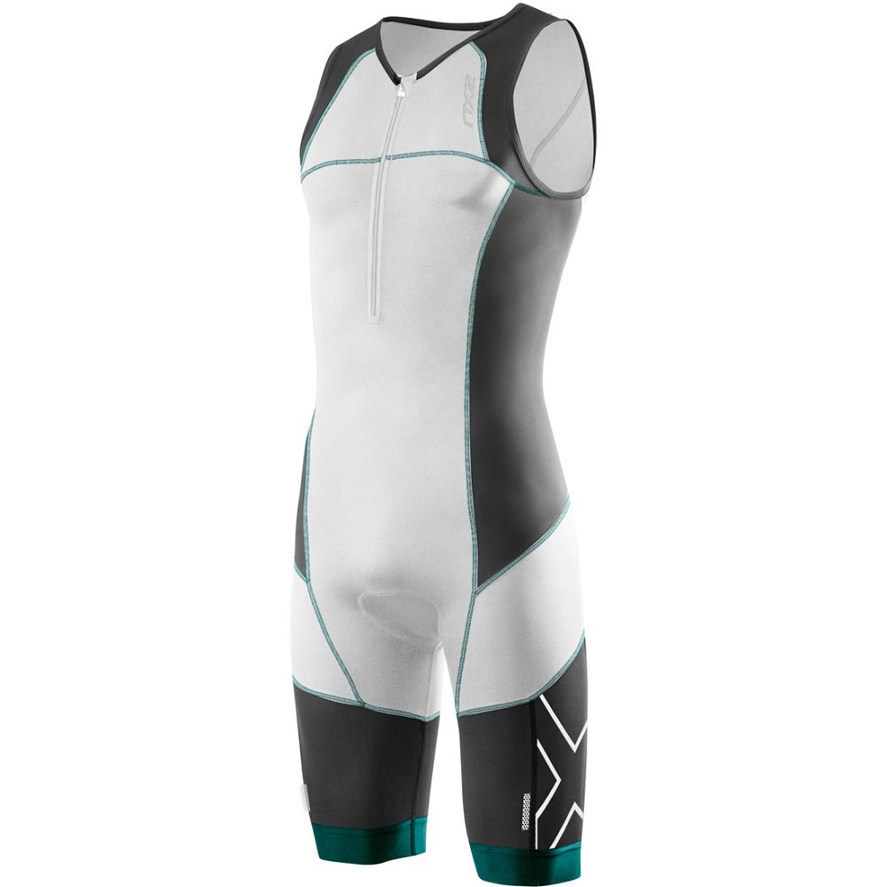 2XU Men's Elite Compression Trisuit - High-Performance Triathlon Suit for Swimming, Cycling & Running - Ideal for Triathletes & Endurance Athletes