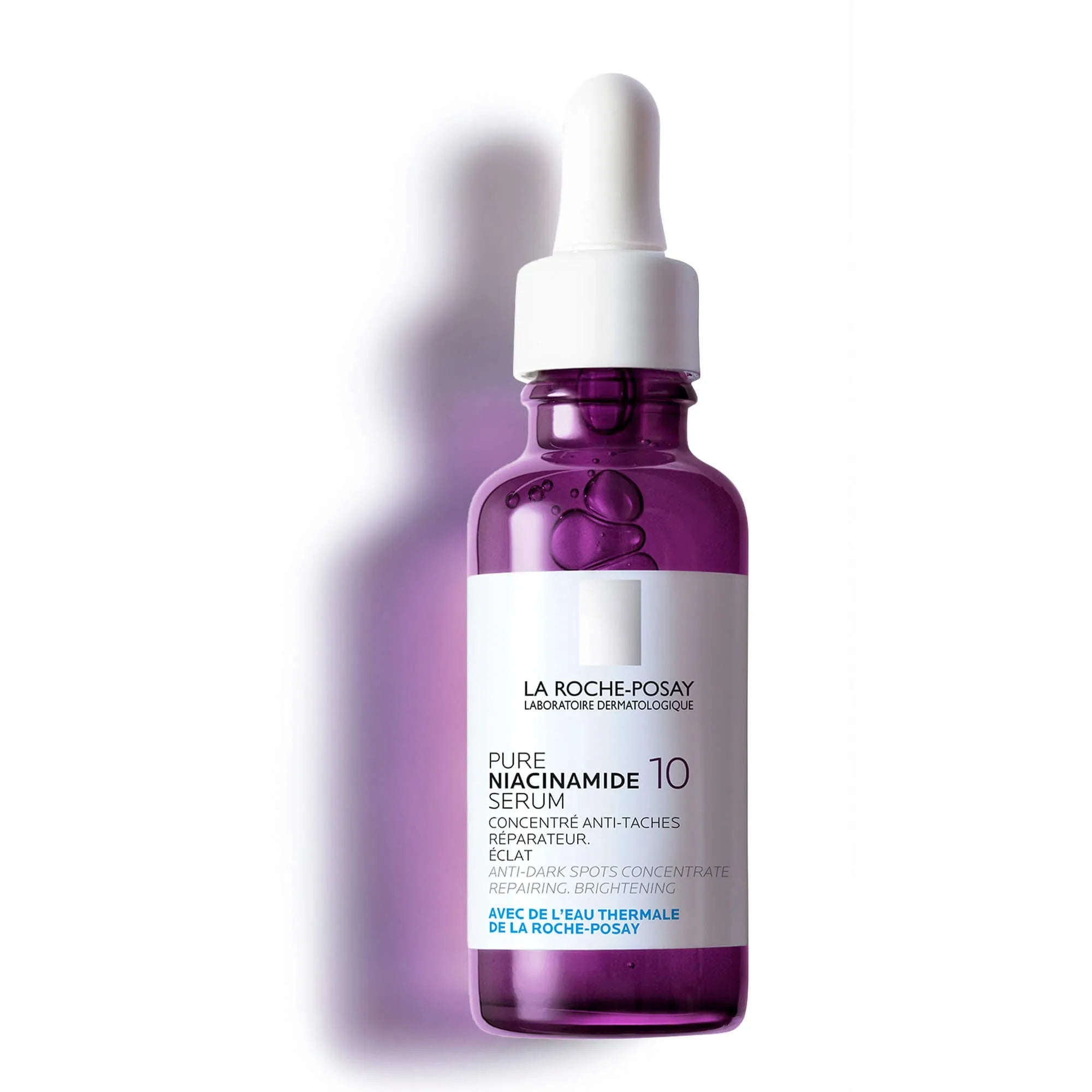 La Roche-Posay Pure Niacinamide 10 Serum for Dark Spots & Hyperpigmentation - Brightening Face Treatment for Acne Scars & Uneven Skin Tone | Day & Night Skincare Routine