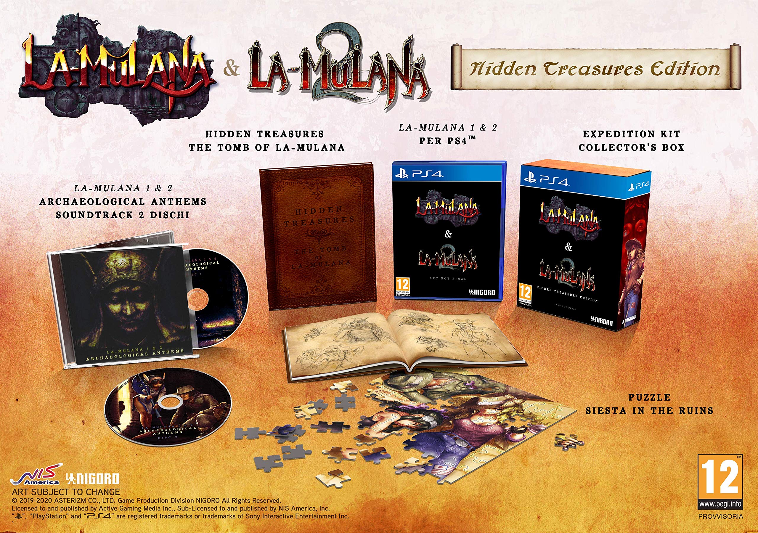 LA-MULANA 1 & 2: Hidden Treasures Edition - Nintendo Switch/PS4/PC Adventure Game - Explore Ancient Ruins & Solve Puzzles - Perfect for Puzzle & Action Game Lovers
