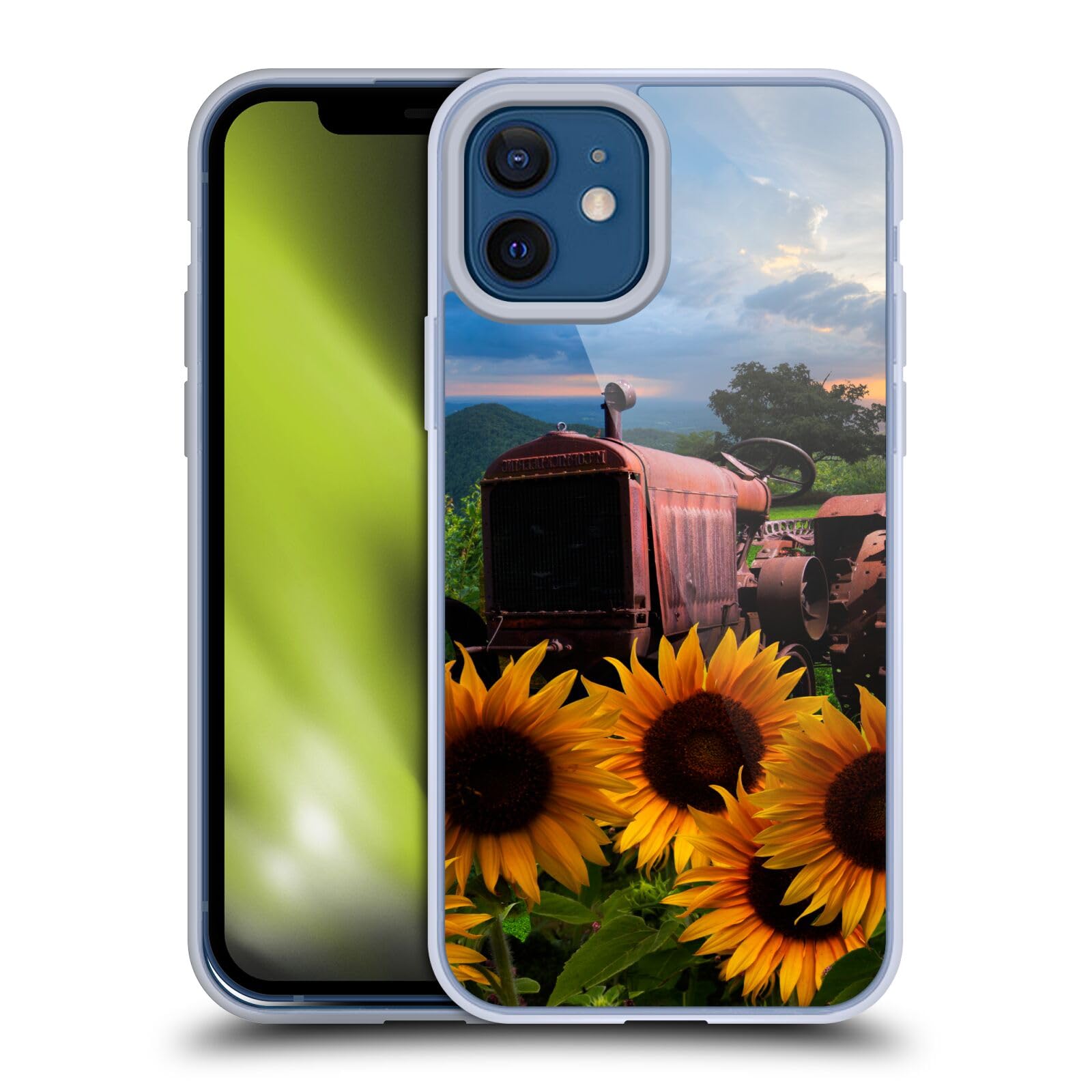 Head Case Designs Officially Licensed Celebrate Life Tractor Heaven Florals Soft Gel Case for Apple iPhone 12 / iPhone 12 Pro - Perfect for Outdoor Adventures, Farm Life, and Nature Lovers