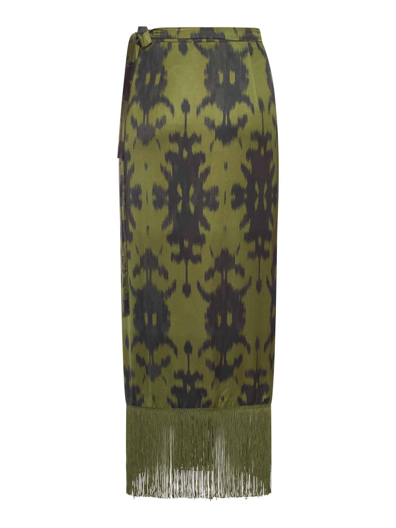 Fringed Printed Viscose Wrap Skirt for Women - Boho Chic Summer Beach Skirt with Floral Design | Perfect for Vacation, Music Festivals & Casual Outings