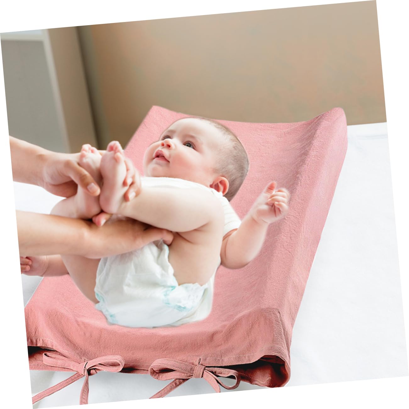 BIUDECO Waterproof Diaper Changing Pad Cover - Soft Cotton Baby Changing Mat for Newborns | Safe, Washable & Portable for Nursery, Travel & Shower Use