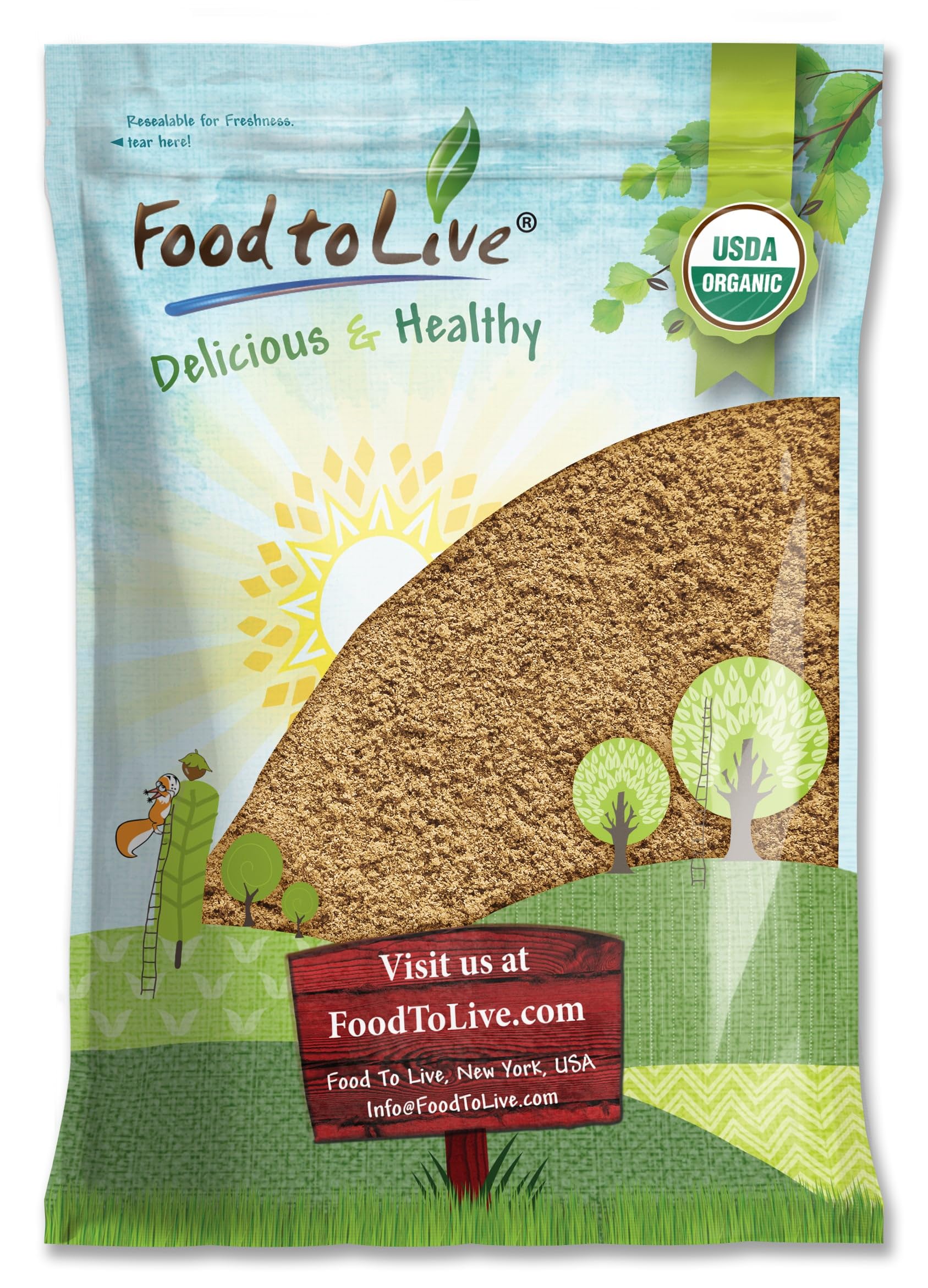 Organic Camu Camu Powder 8 lbs - Non-GMO, Kosher, Raw, Vegan Superfood - Bulk Pure Powder for Smoothies, Baking, Drinks & Immune Support - Food to Live Brand
