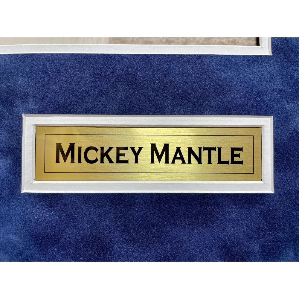 Authentic Mickey Mantle & Joe DiMaggio Autographed 16x20 Framed Photo with JSA COA - New York Yankees Memorabilia for Sports Collectors & Man Cave Decor