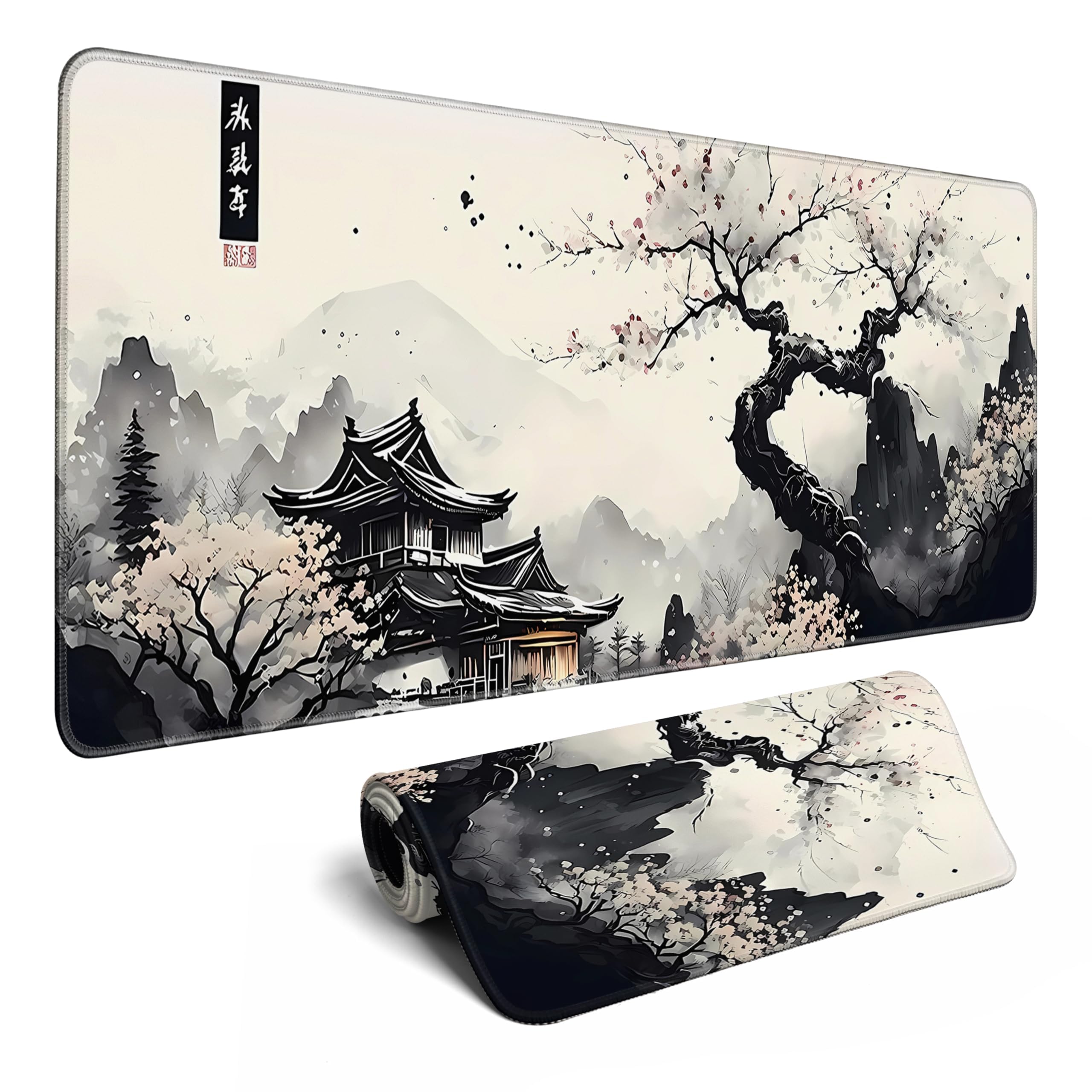 Japanese Cherry Blossom Extended XL Gaming Mouse Pad - 31.5