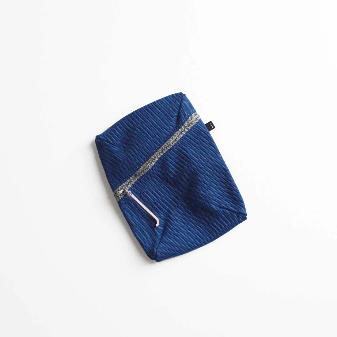 Kurashiki Hampu Canvas Pouch Small Size - Premium Japanese Indigo Blue Cotton Pouch for Travel, Stationery & Everyday Essentials
