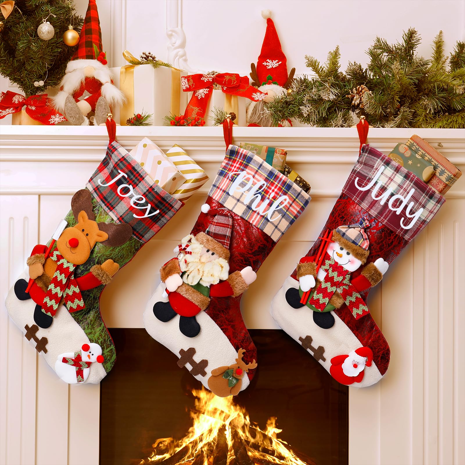 Personalized Christmas Stockings with Name - Custom 18