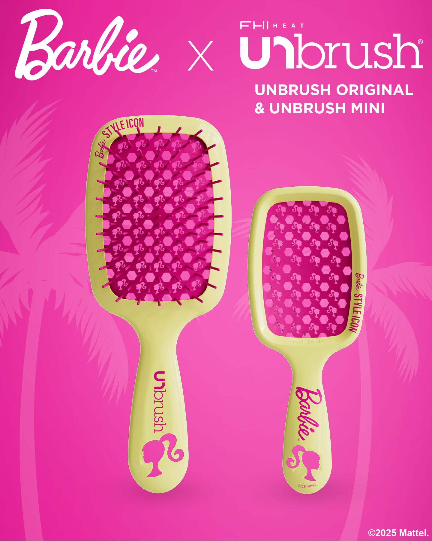 UNbrush Barbie Detangling Brush for Kids & Adults - Painless Hair Brush for Curly, Straight & Wet Hair - Perfect for Travel, School & Home Use