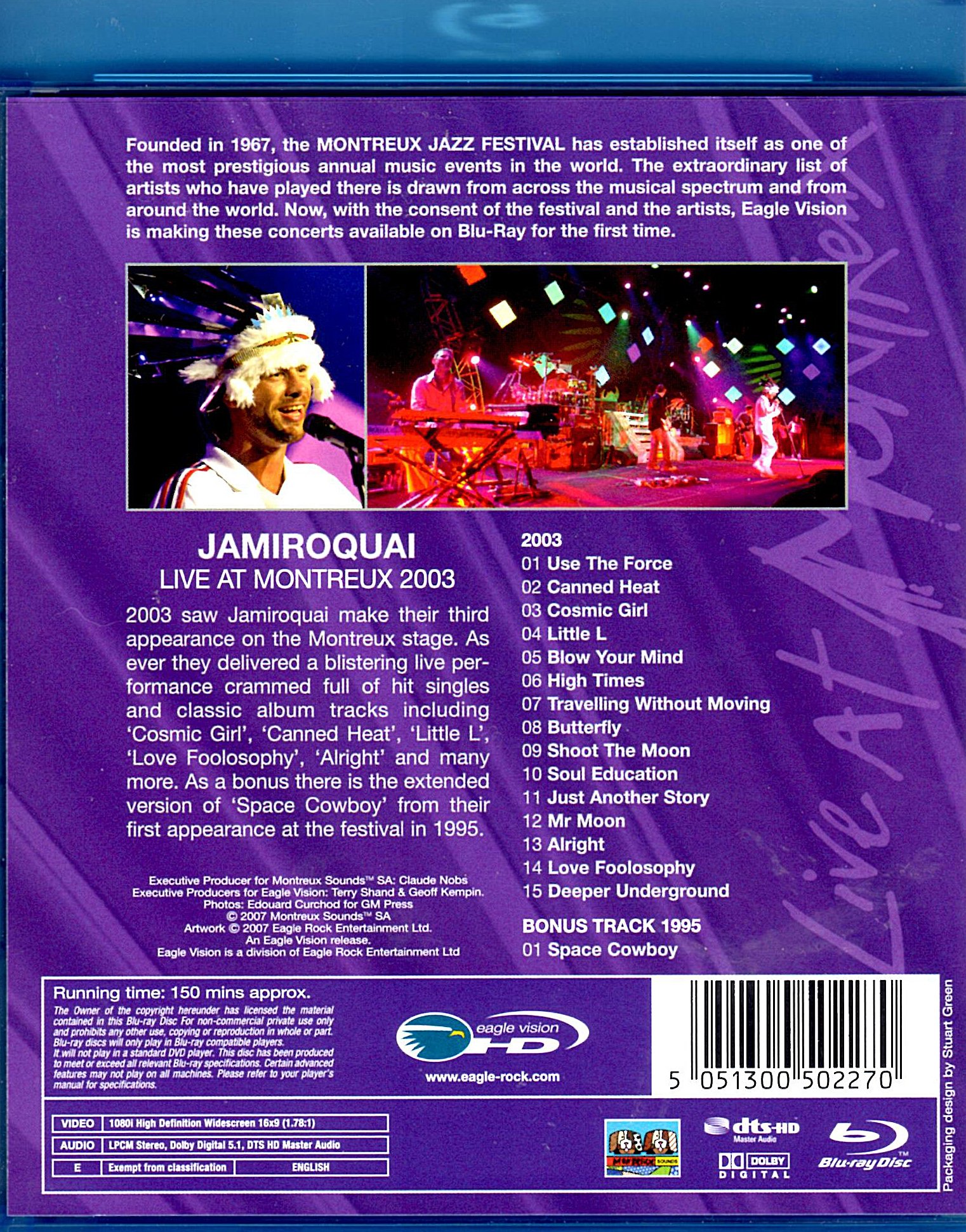 Jamiroquai: Live at Montreux 2003 [Blu-ray] | Official Concert Recording | High-Definition Live Performance | Perfect for Music Lovers & Home Entertainment