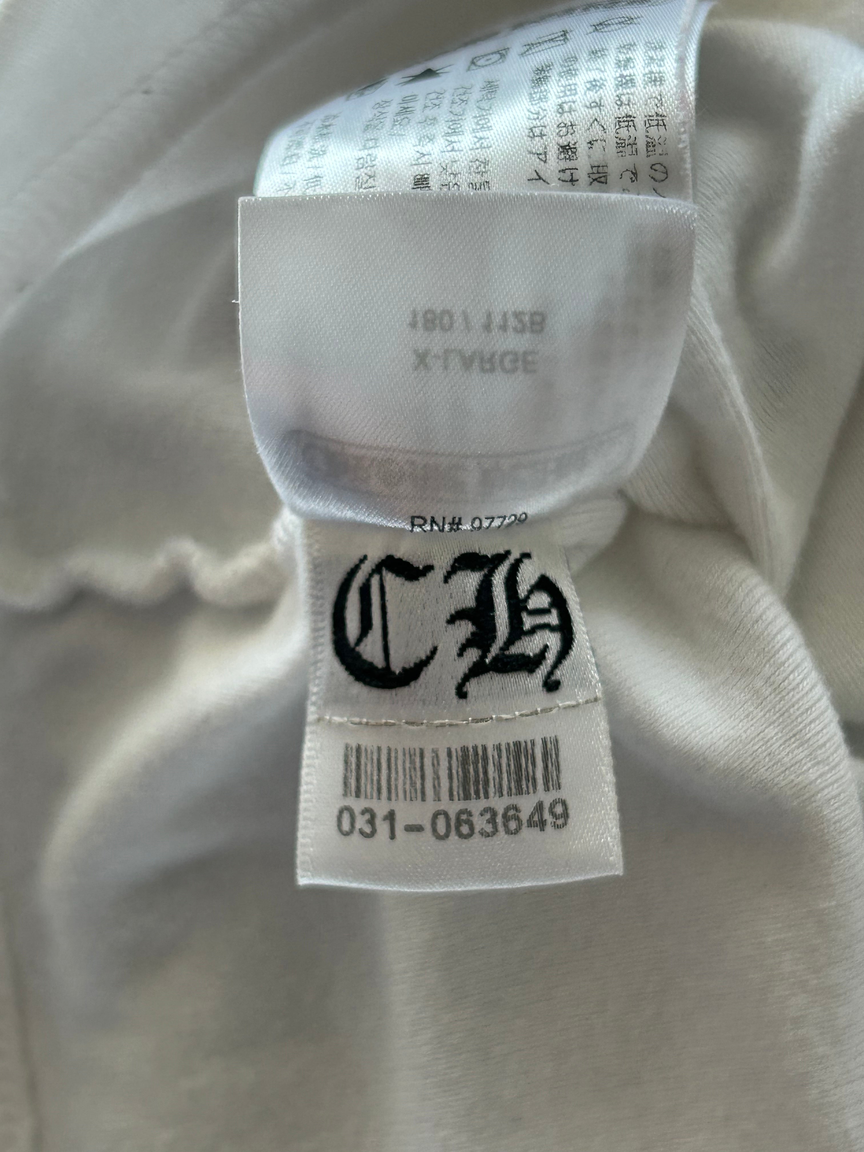 Chrome Hearts Blue & White CH Logo Long Sleeve T-Shirt for Men - Stylish Casual Streetwear for Everyday Wear & Outfits