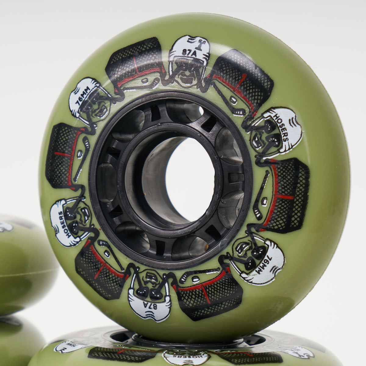 Mushroom Blading 'Hosers' 76mm Inline Skate Wheels - 8 Pack for Aggressive Skating & Urban Rollerblading