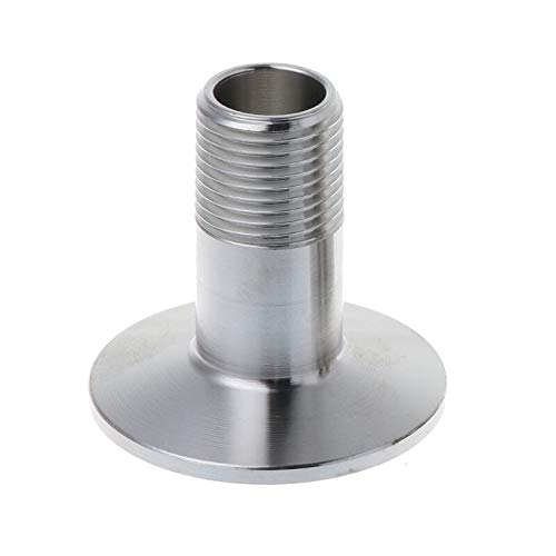 Stainless Steel Sanitary Male Threaded Ferrule Pipe Fitting Tri Clamp Adapter - PPFT01313 G8TB (Uniform Color) - Perfect for Food, Beverage & Pharmaceutical Industries