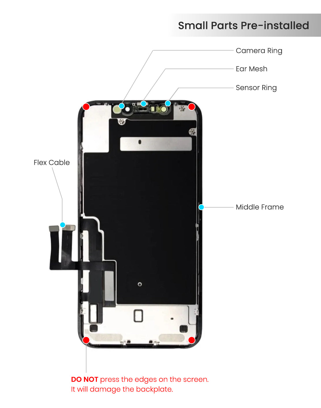 Refurbished iPhone 11 LCD Screen Replacement - Premium Quality Display for DIY Repair | Perfect for Cracked or Damaged Screens, Home & Professional Repairs
