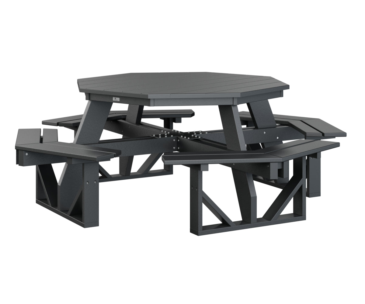 Berlin Gardens Octagon Picnic Table - Outdoor Dining Set for 8, All-Weather Teak Wood Patio Furniture - Perfect for Backyard BBQs, Garden Parties & Poolside Gatherings