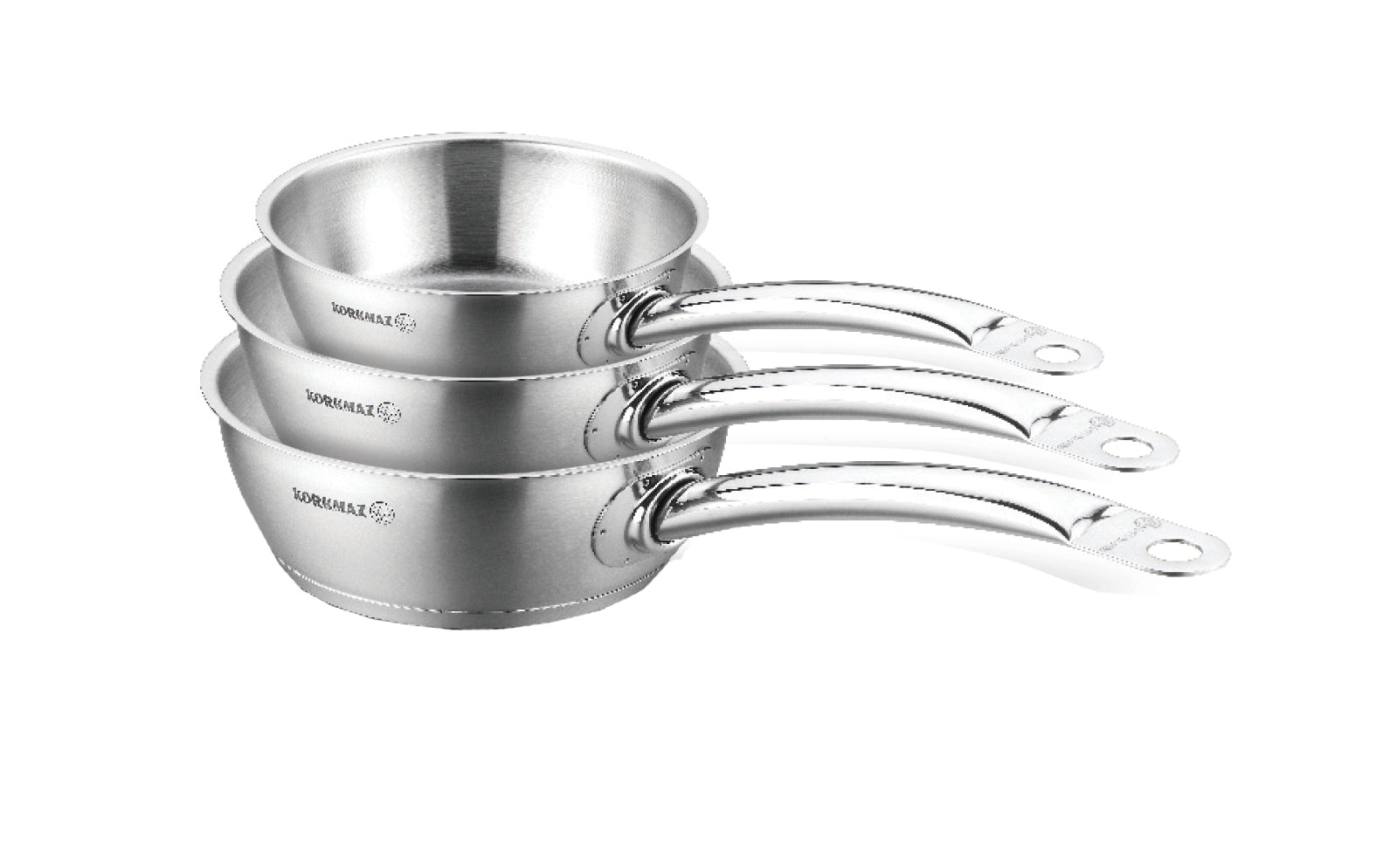 3.2L Stainless Steel Frying Pan - 9.75x3.5 Inches Nonstick Skillet for Sauteing, Frying & Cooking - Perfect for Home Kitchen & Restaurant Use
