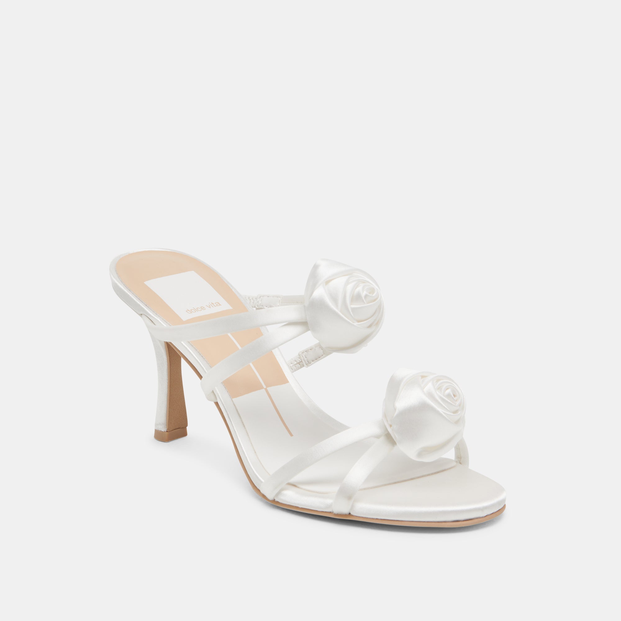 LINZY Women's True White Satin High Heels - Elegant Pointed Toe Pumps for Weddings, Parties & Special Occasions