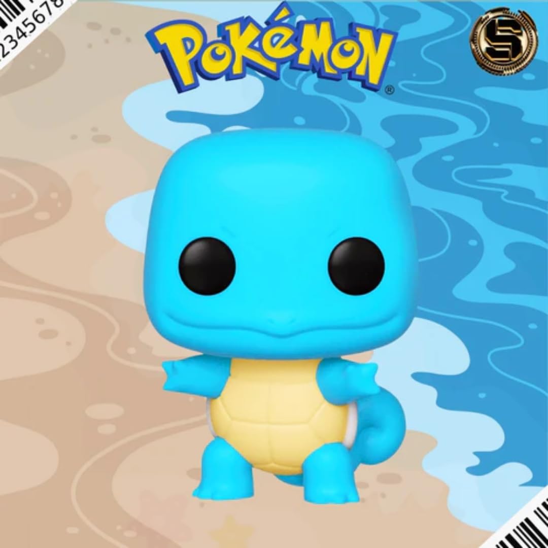 Funko Pop Pokemon Squirtle Vinyl Figure - Collectible Gift for Kids & Adults - Video Game Fans Collection