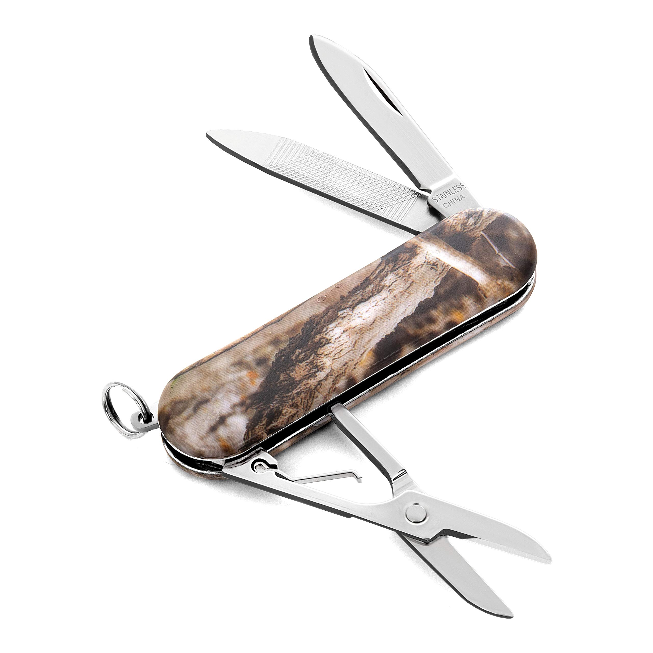 MAXAM Multi-Function Army Knife - Compact Camo Mini Multi-Tool with Scissors, Pocket Knife for Camping, Hiking & Outdoor Survival Gear | Perfect for Everyday Carry (EDC) & Emergency Preparedness