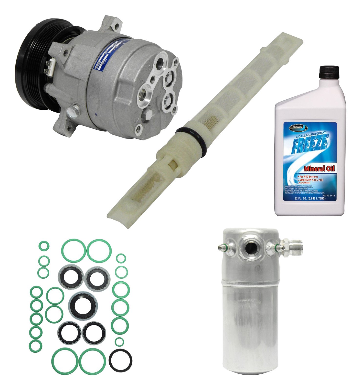 Universal Air Conditioner KT 2974 A/C Compressor & Component Kit - Replacement Parts for Car AC Repair & Maintenance | Fits Multiple Vehicle Models