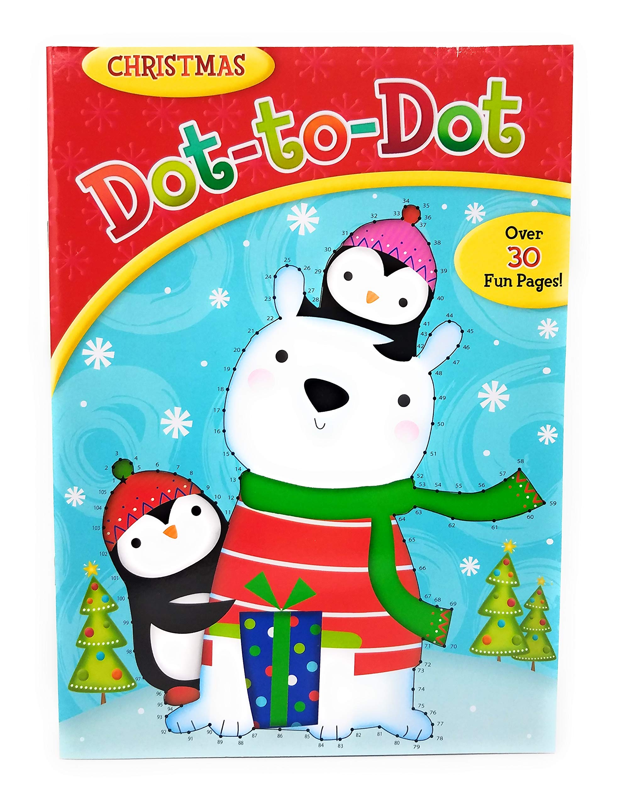 Christmas Coloring & Activity Book Set for Kids, Teens & Adults - 5 Books with 280+ Stickers, Word Scrambles & Find The Difference | Fun Holiday Stocking Stuffer Gift for Family, School & Travel Activities