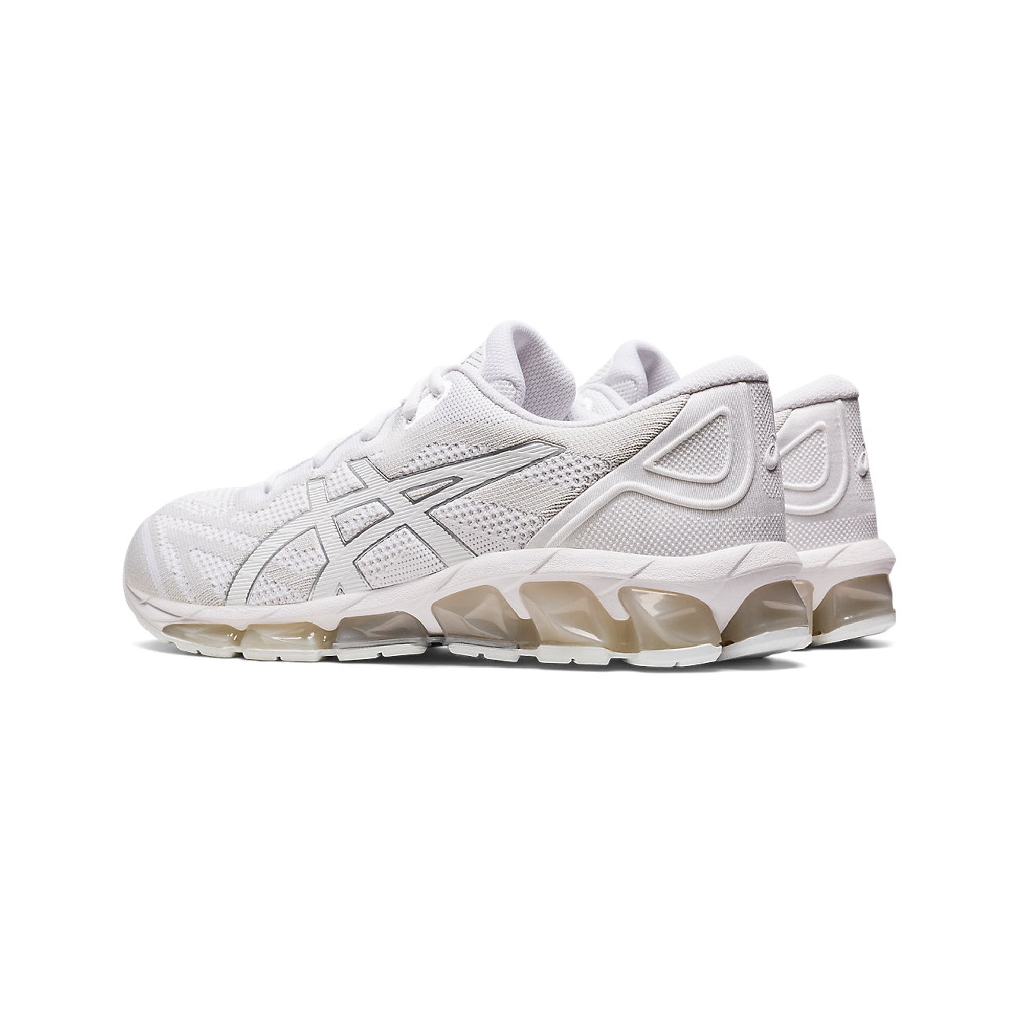 ASICS Gel Quantum 360 VII Knit Running Shoes - White/Pure Silver - Cushioned Support for Men & Women - Perfect for Road Running, Gym Workouts & Daily Wear