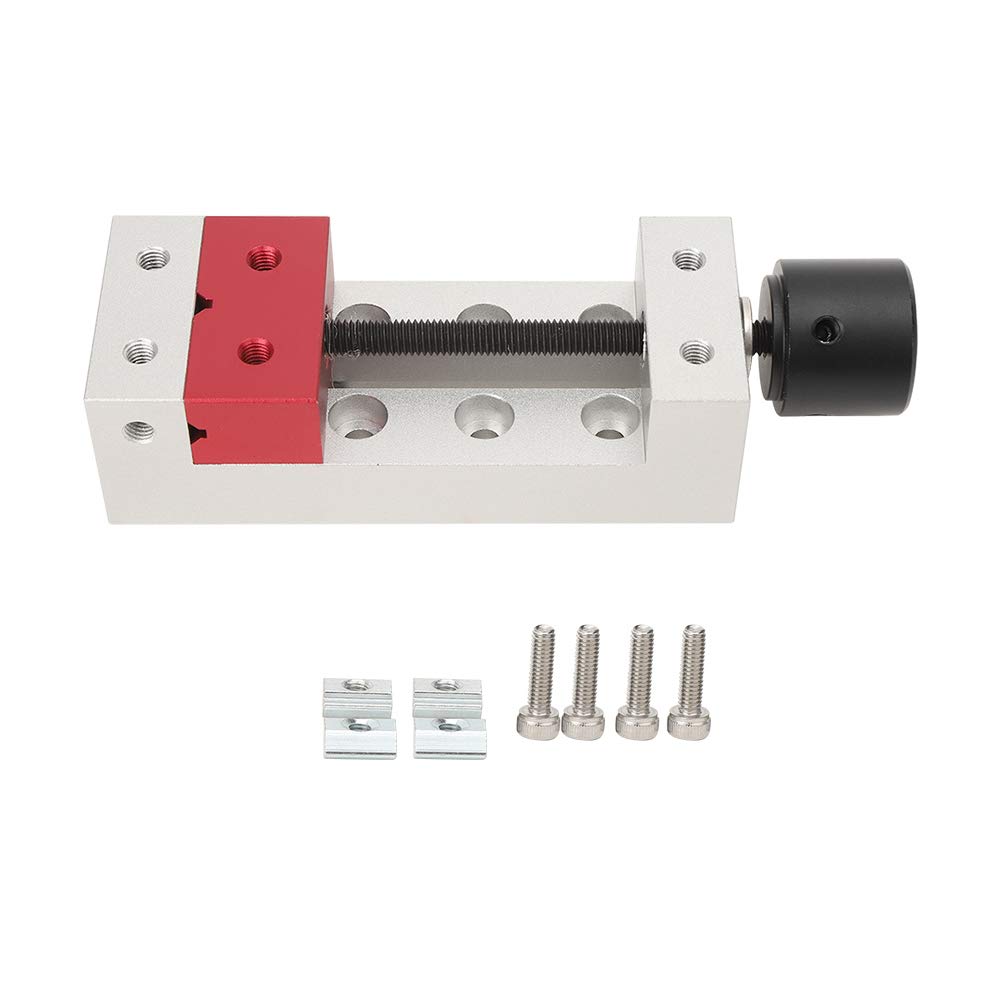 High-Quality Drill Press Flat Vice with Threaded Rod - Mini Flat Clamp for Easy Workshop Use | Perfect for Woodworking, Metalworking & DIY Projects