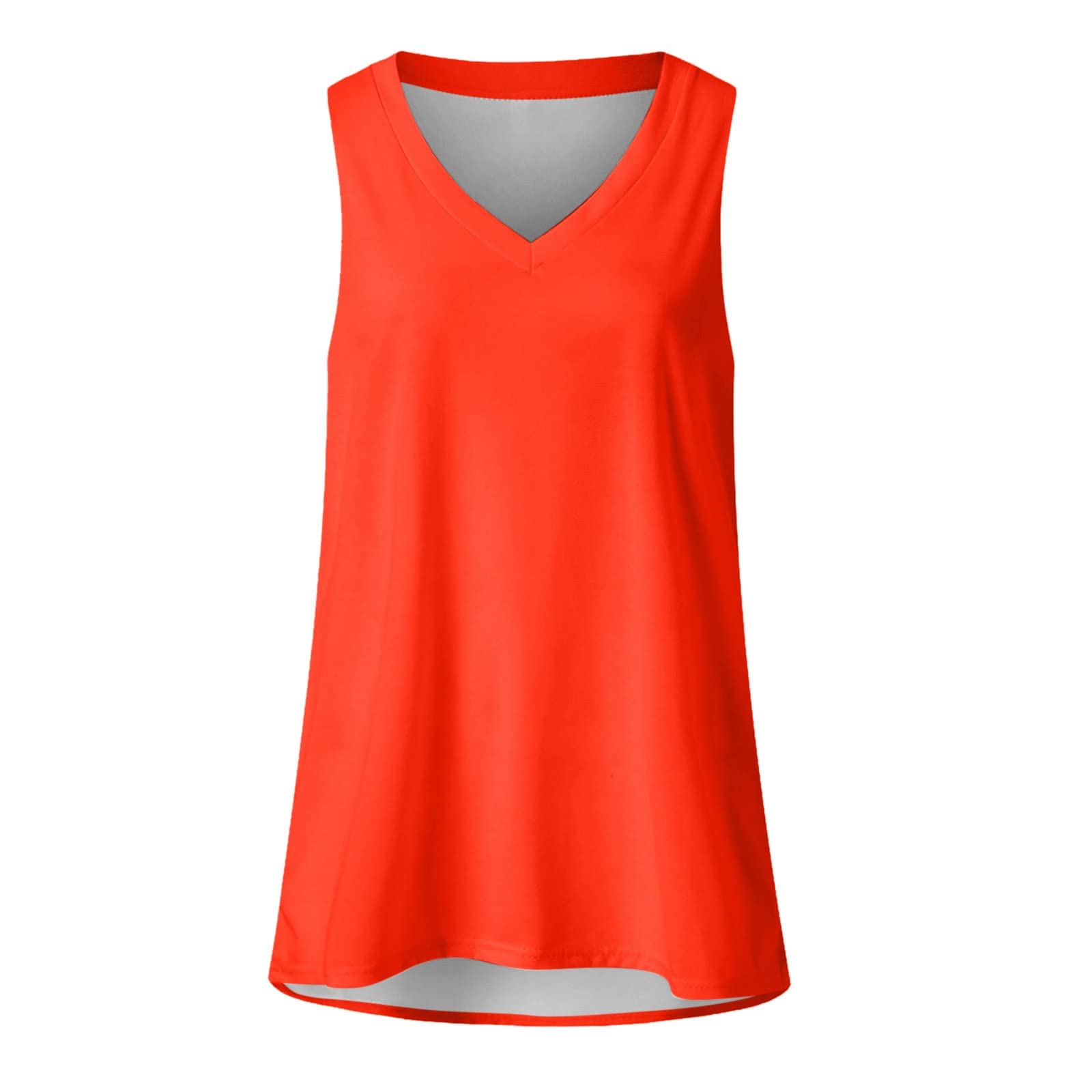 Trendy 2024 Women's Long Tunic Tank Tops - V Neck Sleeveless Casual Summer Blouses & Vacation Shirts | Perfect for Beach Outings, Travel & Everyday Wear