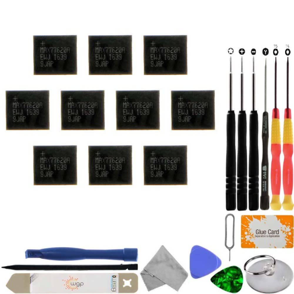 MAX77620A Power Management IC Chip (10 Pack) - Replacement for Nintendo Switch Console Repair - Includes Tool Kit for DIY Fixes & Maintenance