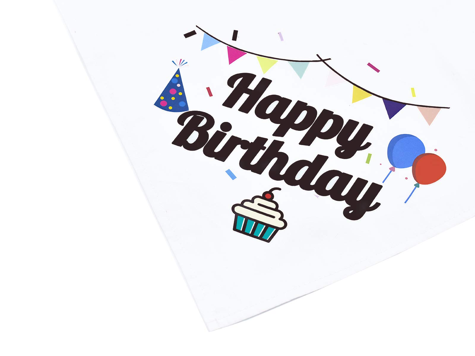 Bubblepup Dog Birthday Bandana - Happy Birthday Bandana for Boy & Girl Dogs - Cute Pet Bandana for Birthday Parties & Celebrations