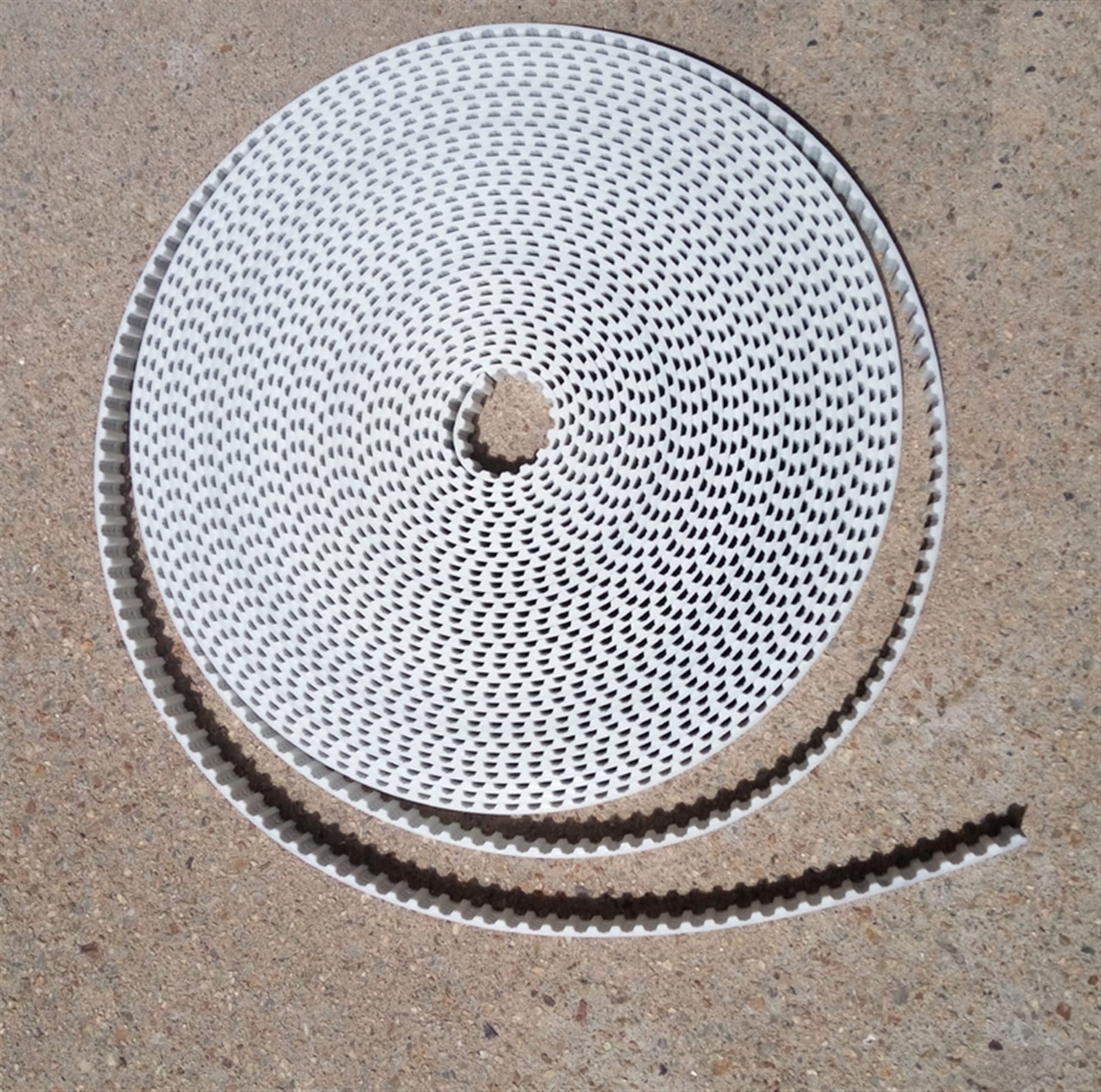 Qinlu T5 Timing Belt - 10 Meters Open-Ended Polyurethane Belt with Steel Core, 5mm Pitch, 10mm Width for 3D Printers & CNC Machines | Perfect for DIY 3D Printing Projects, CNC Router Upgrades, and Industrial Automation