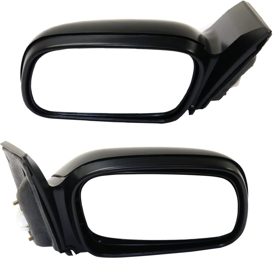 Kool Vue Power Heated Side Mirrors for 2006-2011 Honda Civic Coupe - Driver & Passenger Replacement - No Signal Light - Textured Glass - Winter Driving Safety Upgrade