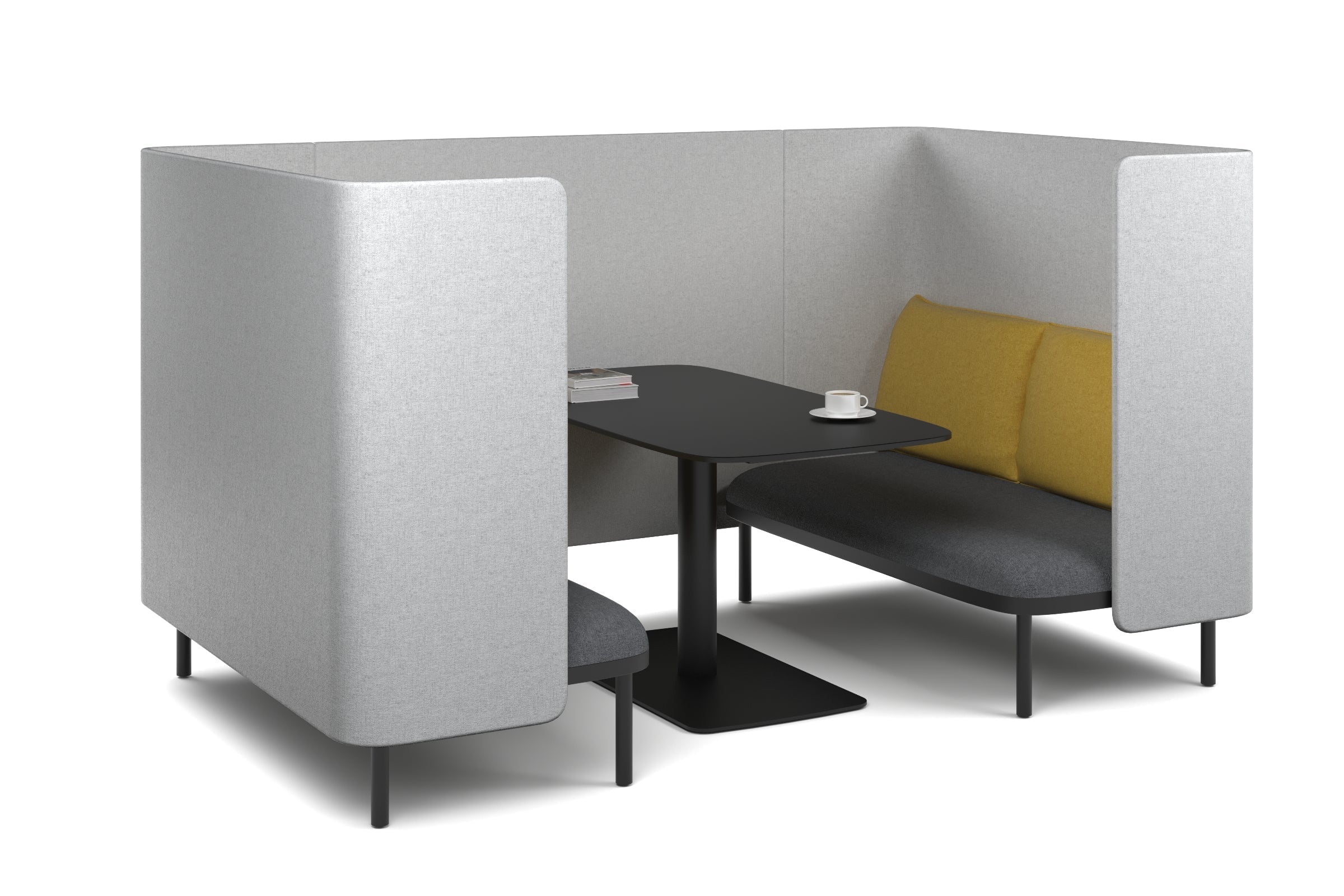 Comfortable Two-Person Privacy Pod Booth for Office, Home & Libraries - Soundproof & Cozy Seating Solution