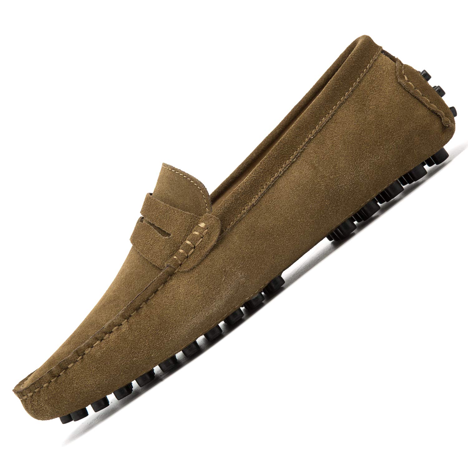 Go Tour Men's Penny Loafers - Comfortable Moccasin Driving Shoes | Slip-On Casual Flats & Boat Shoes for Work, Travel & Everyday Wear