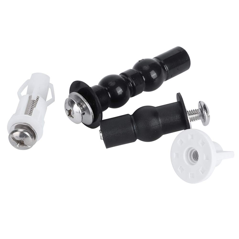 Universal Toilet Seat Cover Screws & Bolts Set - Durable Rubber Expansion Nuts & Hardware Replacement Kit for Toilet Seats - Household DIY Repair Tool Set for Bathroom Maintenance & Toilet Seat Installation