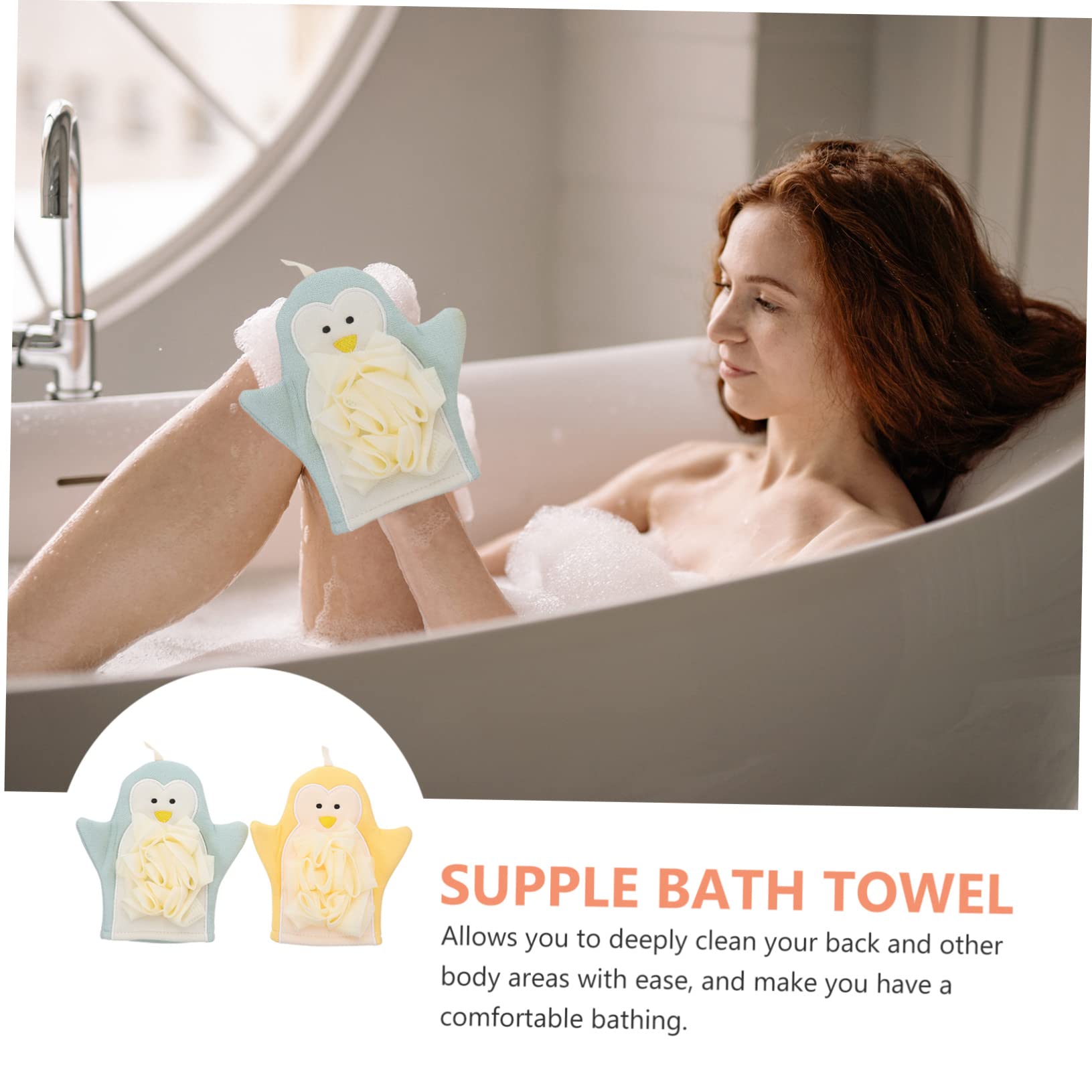 Beautifu 2-Pack Exfoliating Shower Gloves for Self Tanner Application - Body Scrub & Skin Cleansing Mitts - Perfect for Spa Day, Tanning Routine & Gentle Exfoliation