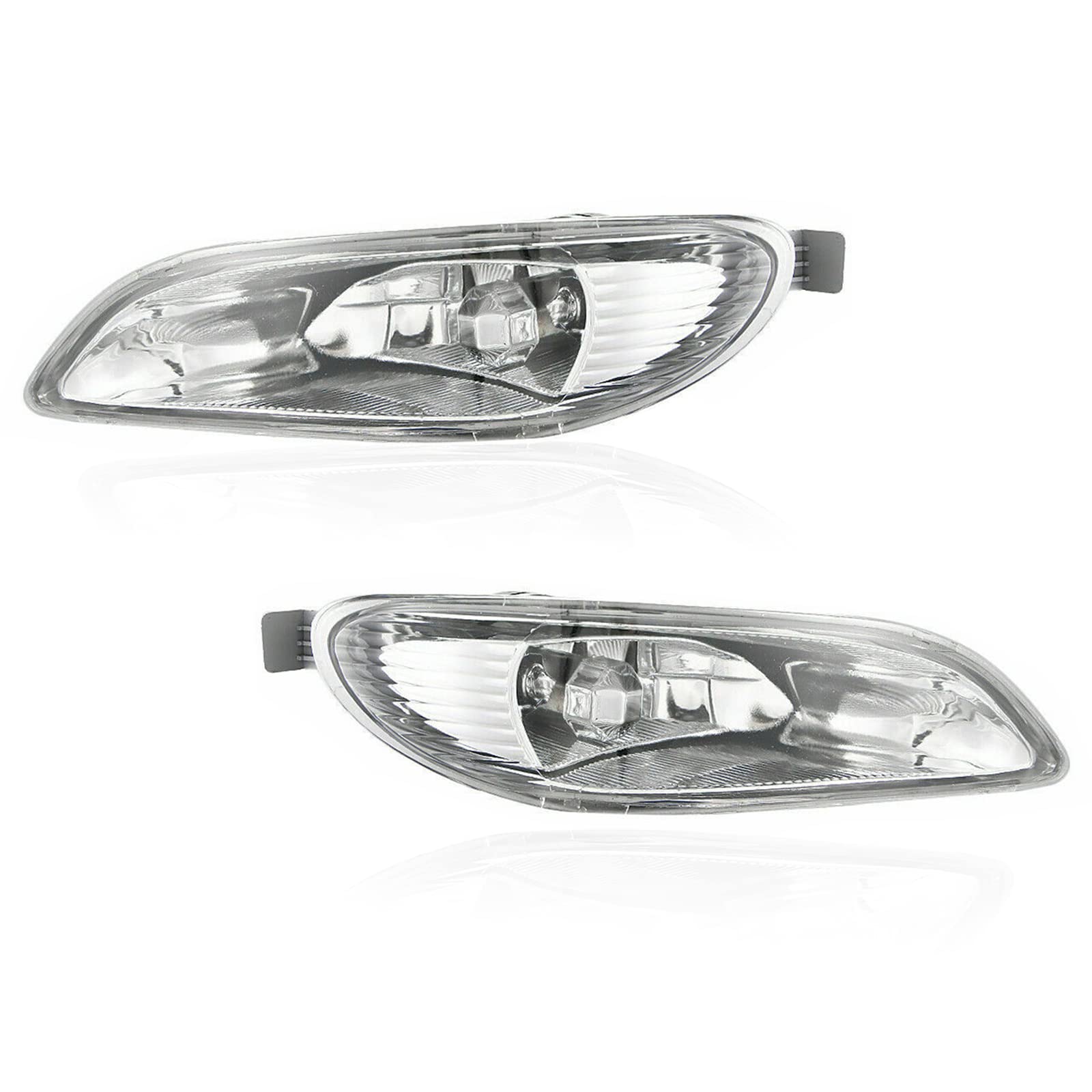 2005-2008 Toyota Corolla & 2002-2004 Camry LED Fog Lights - Clear Lens Daytime Running Lamps Replacement Pair (Left+Right) - Perfect for Night Driving & Bad Weather Visibility