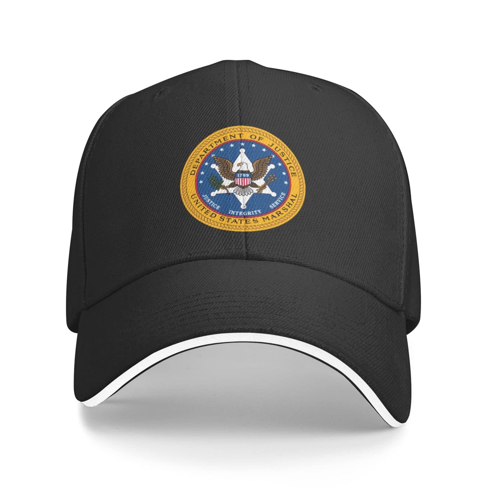 US Marshals Service Baseball Cap - Adjustable Trucker Hat for Golf, Outdoor & Casual Wear - Custom Black Snapback for Men & Women