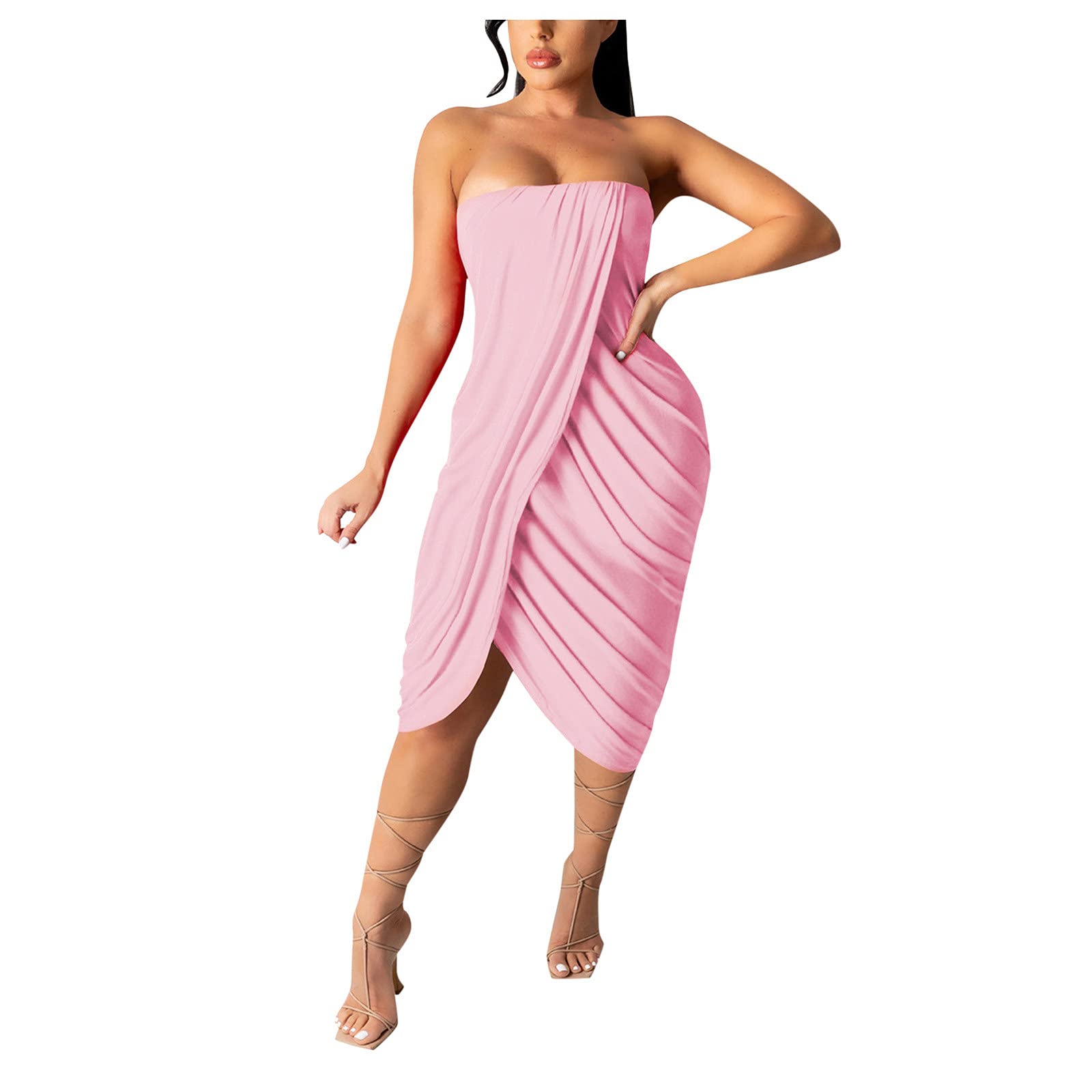 Plus Size Summer Dresses for Women - Casual Sexy V-Neck Flowy Maxi Dress | Beach Vacation, Date Night & Party Wear