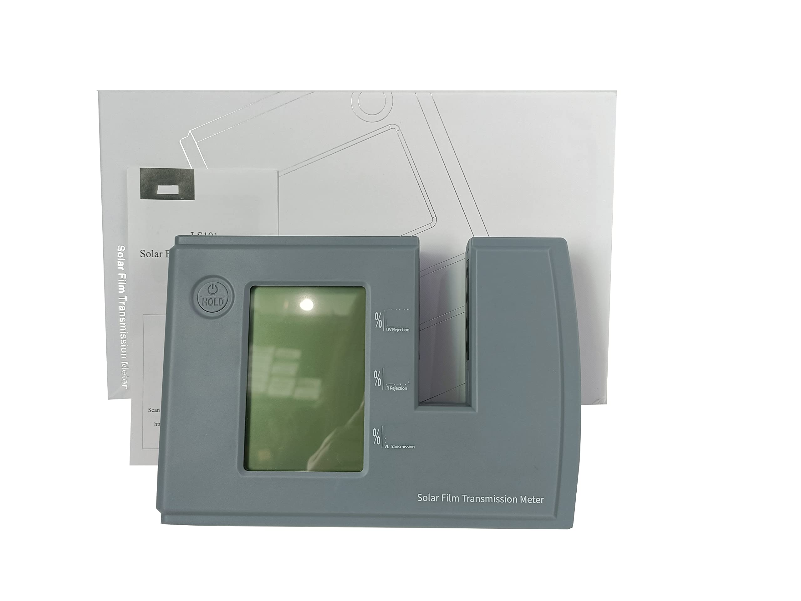Professional Solar Film Transmission Tester Meter - IR 950nm, UV 365nm, VL 380-760nm Wavelength Detection for Window Tint Measurement | Perfect for Automotive, Home & Office Window Tinting