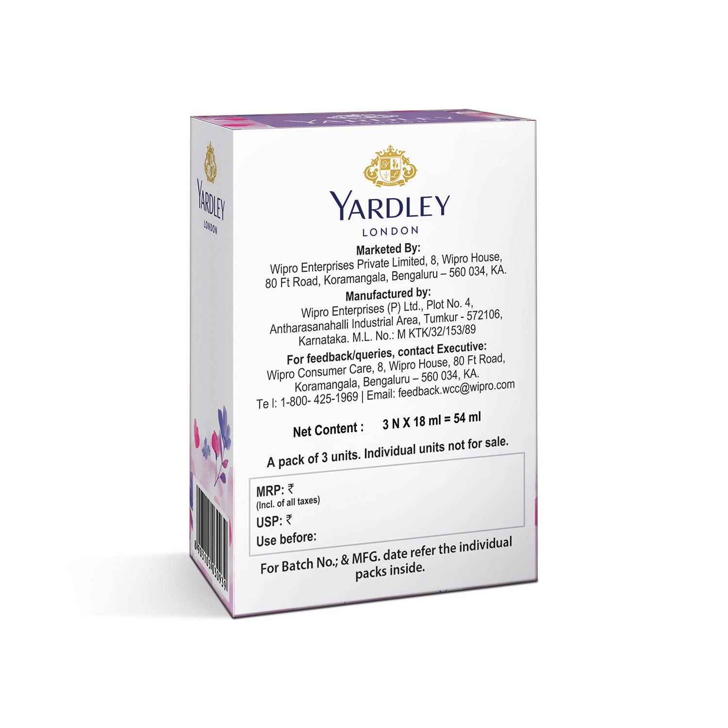 Yardley London Premium Compact Perfume Spray for Women - Autumn Bloom, Country Breeze & Morning Dew Trio Set | Floral Fragrance | 90% Naturally Derived | 18ml Each | Perfect for Daily Wear, Office & Special Occasions