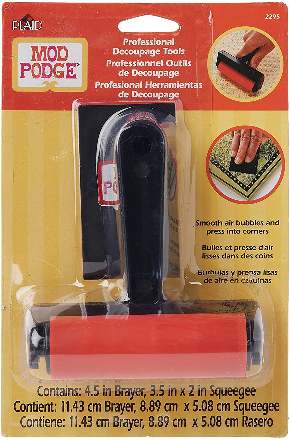 Mod Podge Professional Decoupage Tool Set - 8oz Glue, Sealer & Finish for DIY Crafts, Scrapbooking, Woodworking & Home Decor Projects - Multicolor (08658000986)