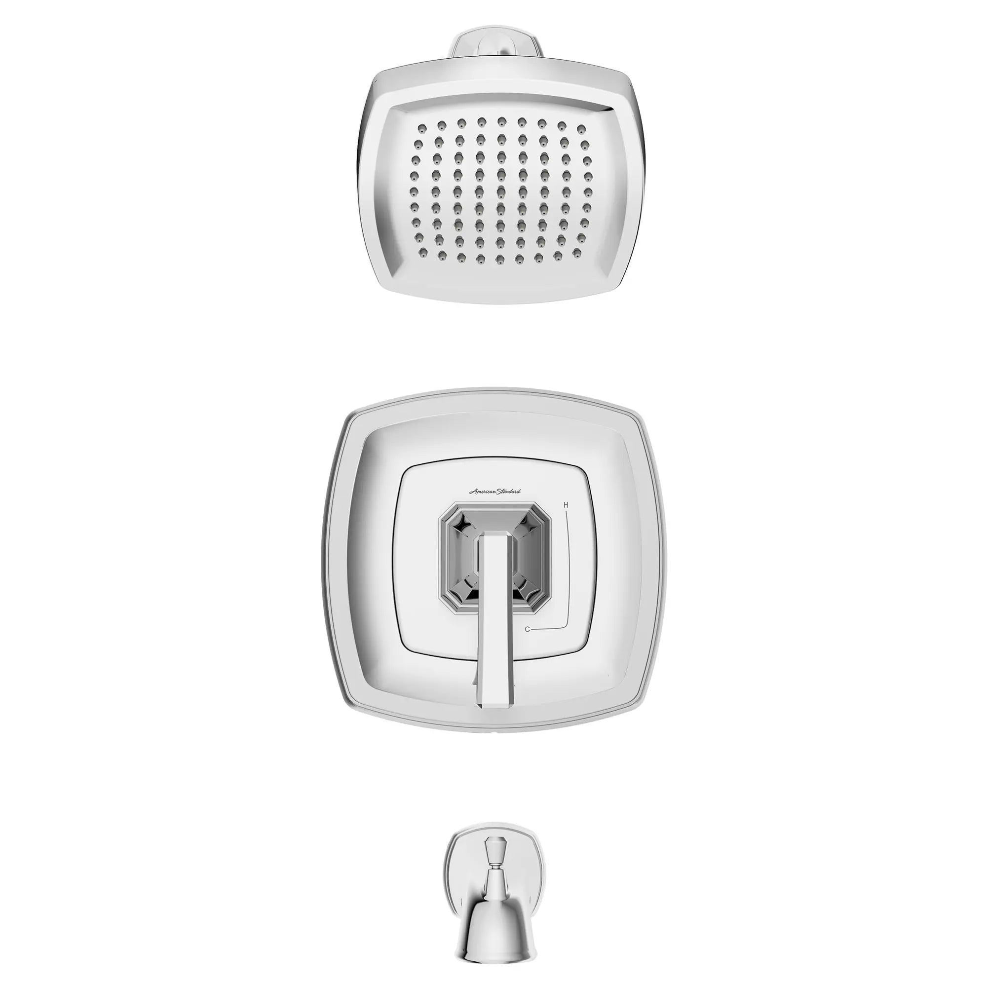 Crawford 1.8 GPM Water Saving Shower Trim Kit with Double Ceramic Pressure Balance Cartridge & Lever Handle - Perfect for Bathroom Renovation & Water Conservation