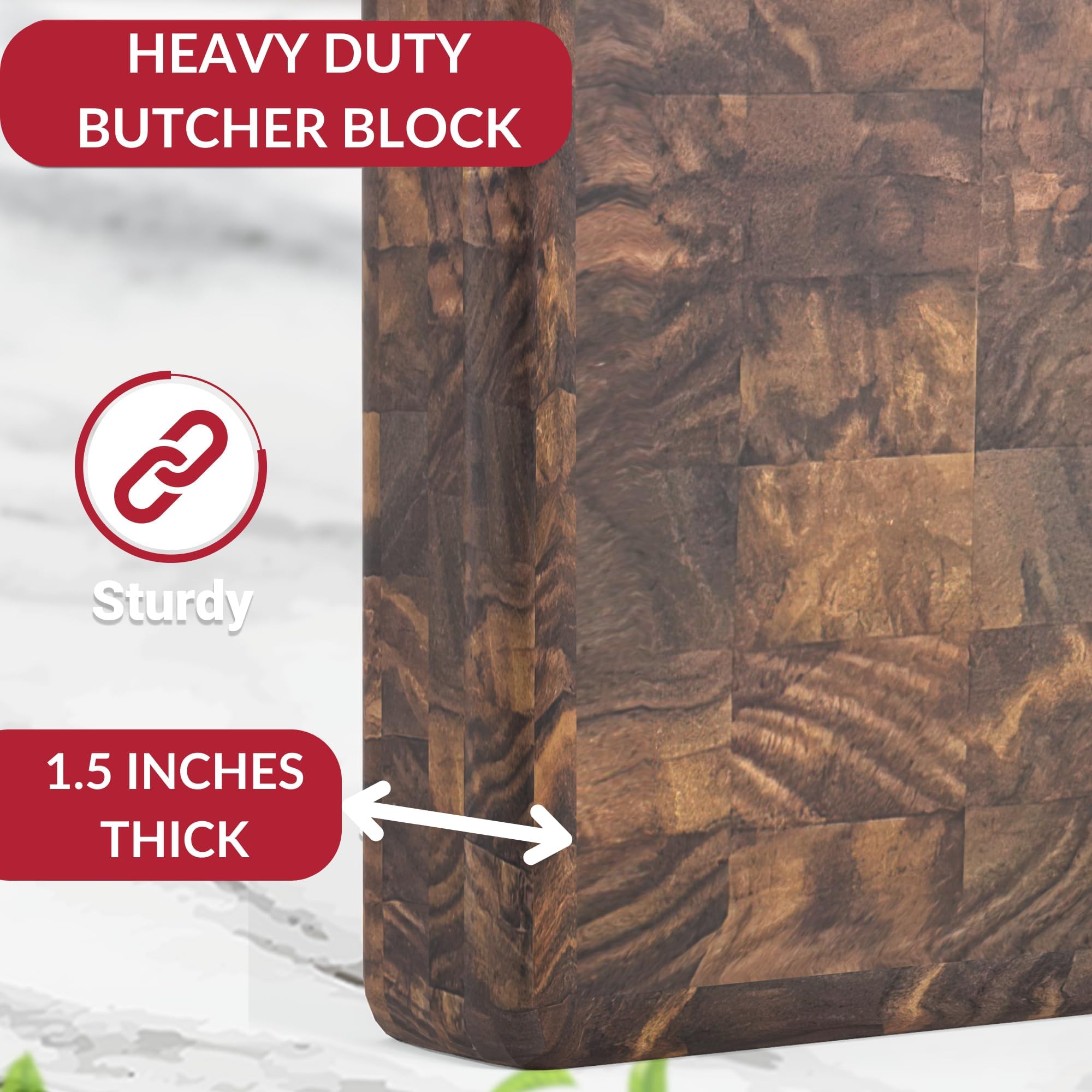 Premium Walnut End Grain Butcher Block Cutting Board - Handcrafted in USA - Solid Hardwood for Durability - Perfect for Kitchen Prep, Charcuterie Boards & Gift Giving