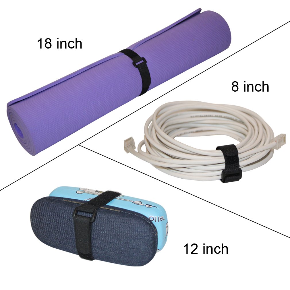 Reusable Fastening Cable Straps & Ties Set - 20 Pack (8