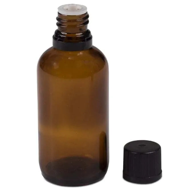 Premium Amber Glass Euro Dasher Bottle with Leak-Proof Cap - Perfect for Essential Oils, Cocktail Mixing & DIY Beauty Products Storage