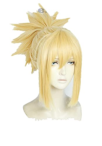 Dr. Stone Kohaku Cosplay Wig - Golden Ponytail Synthetic Heat Resistant Hair for Women | Anime Convention Costume, Halloween Dress-Up, Cosplay Events