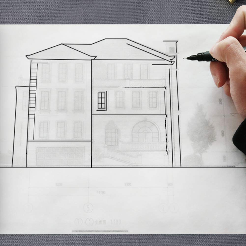 Waybas 200 PCS A4 Tracing Paper - 8.5 x 11.5 Inch White Translucent Sketch Paper for Artists, Calligraphy, Architecture - Perfect for Pencil, Ink & Marker Transfer, Drawing, Drafting & Design Projects
