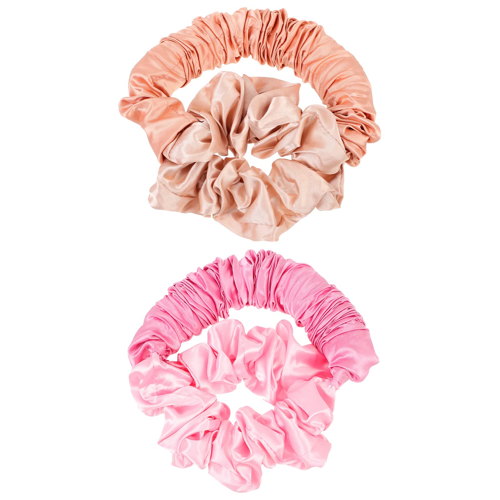 2pcs Heatless Curling Headband - No Heat Hair Curler for Long Hair, Overnight Sleeping Hair Rollers for Natural Waves (Perfect for Bedtime, Travel & Damage-Free Styling)